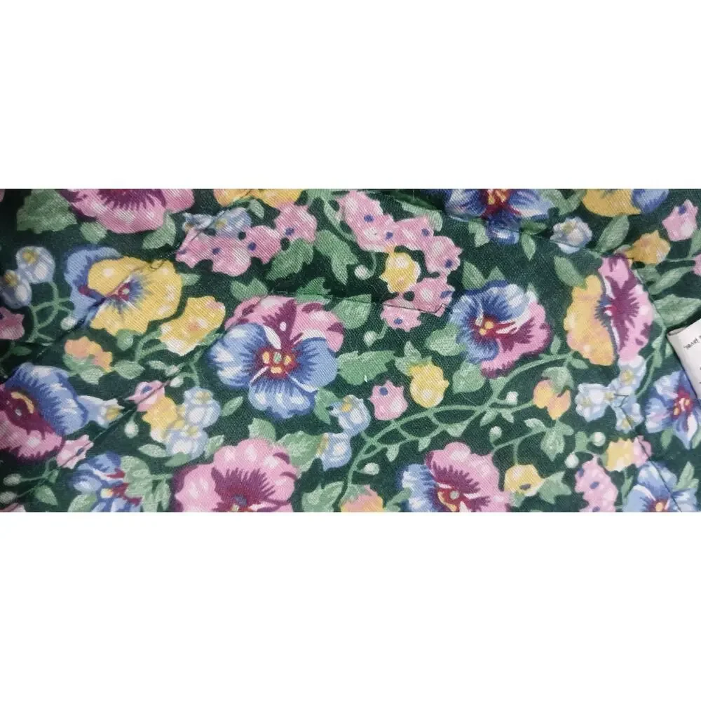 Vintage Rabbit Spirting Placemats with Utensil Pocket Set 4 Pansies Eyelet Lace